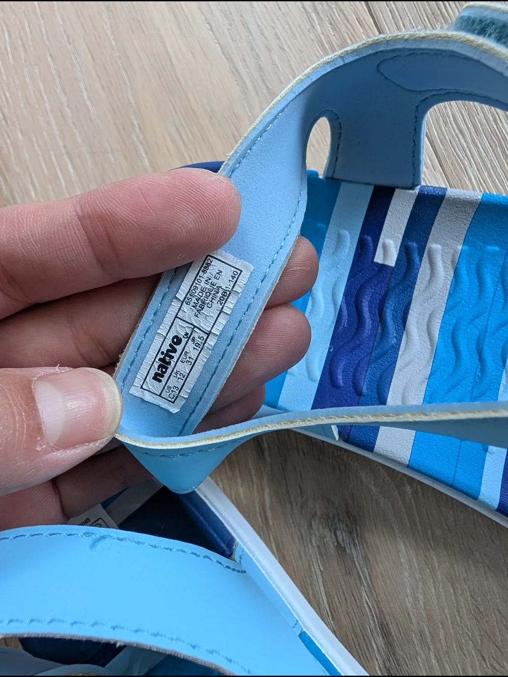 Nwt Native Charley Sandals Light Kids Sandals Blue